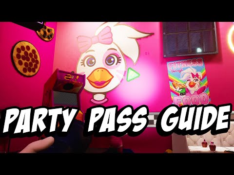 Party Pass Mission Guide and Upgrades | FNAF Security Breach Walkthrough part 8