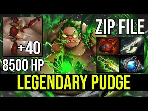 ZIP FILE LEGENDARY PUDGE PLAYER 30 KILLS OMG - Blind Hook Max Range 99% + Shotgun WTF Dota 2