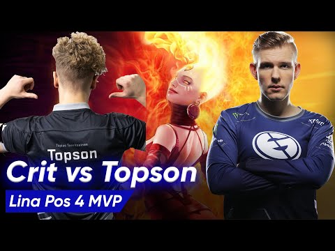 EG.CR1T plays Lina Pos 4 MVP vs TOPSON | Dota 2 Pro Supports