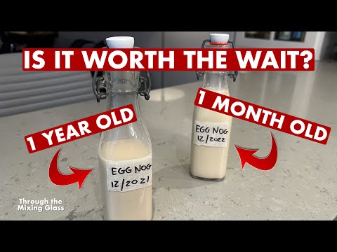Aged Eggnog: Is it worth the wait? (Results may surprise you!) - Through the Mixing Glass