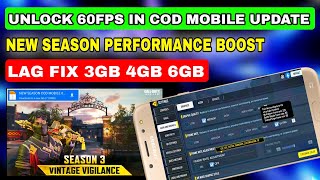 Unlock 60FPS in COD Mobile After Season 3 | Fix Lag, Heat, Ping Issues | How To Fix Lag Codm S3