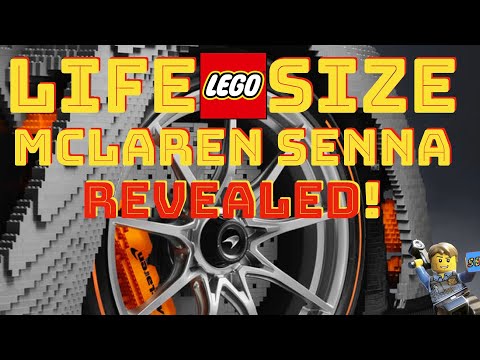 Life SIZE LEGO car McLaren SENNA Revealed!