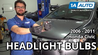 How to Replace Headlight Bulbs 2006-2011 Honda Civic