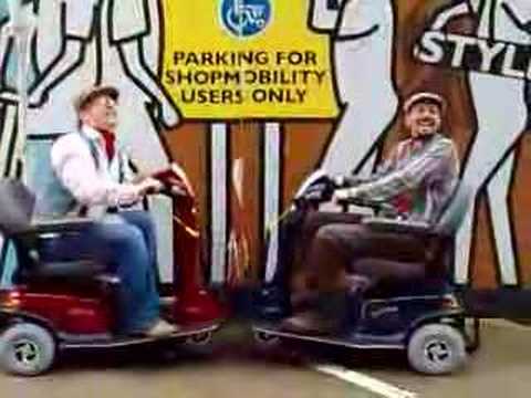 the lancashire hot pots at on a shopmobility scooter today.