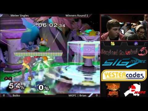 COA6 SSBM - Boiko (Samus) vs Brian (Fox, Falco) - W1