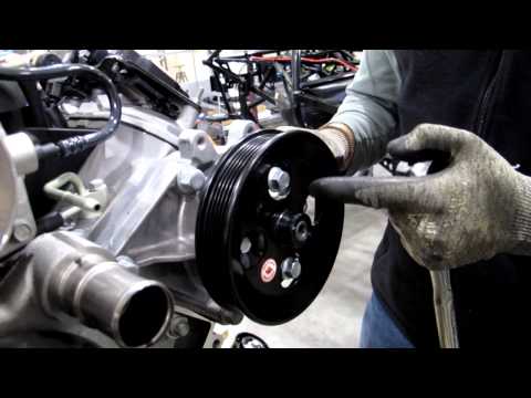 Installing Power Steering Bracket and Pump