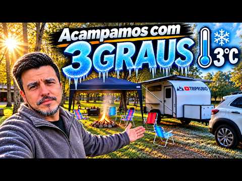 Acampamos com 3°C em Serafina Corrêa! | Camping Carreiro