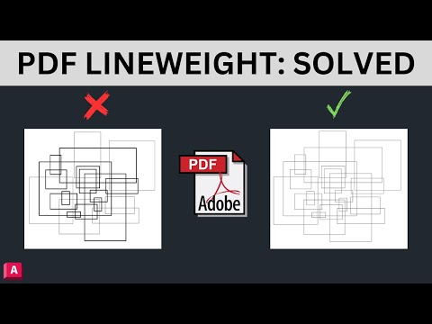FIX Lineweight Thickness in PDF - AutoCAD