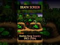 Death Screen In Videogames Donkey Kong Country Shorts Donkeykong Snes Gaming