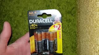 Duracell AA bat Alkaline 6шт Basic 81551272 - відео 1