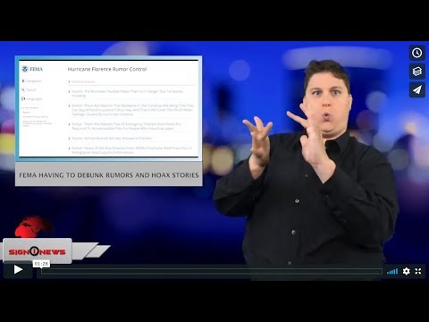 FEMA having to debunk rumors and hoax stories (ASL - 9.19.18)