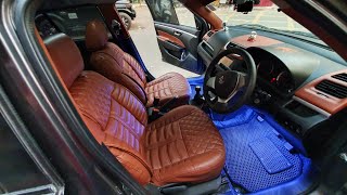 Modified Maruti Swift | Maruti Swift With Ozone Leather Seat Covers | Kappa Components On Swift