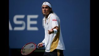 2017 US Open: David Ferrer celebrates hot shot