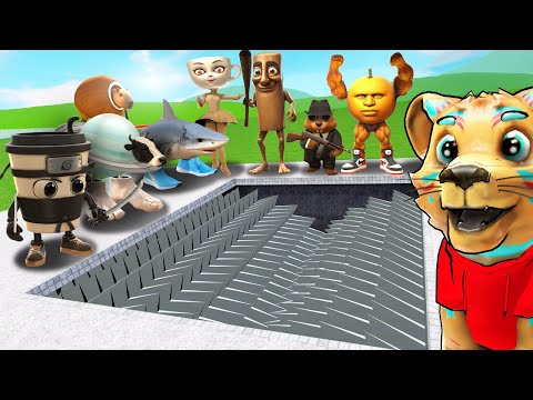 BRAINROT VS SHREDDER! PUSHING ALL ITALIAN MEMES INTO A GIANT SHREDDER!! (Gmod Sandbox)