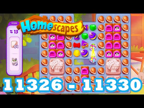 Homescapes Level 11326 - 11330 HD 3 - match puzzle Gameplay | android | IOS | 11327 | 11328 | 11329