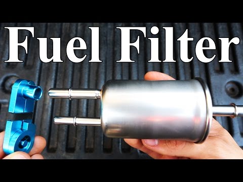 How To Replace a Ford Fuel Filter (homemade disconnect tool) Video