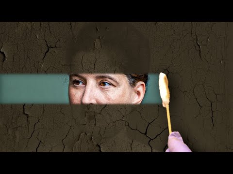 A Pro Meticulously Restores A Damaged Oil Painting