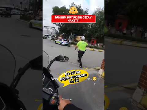 Cezaya susamış motorcu