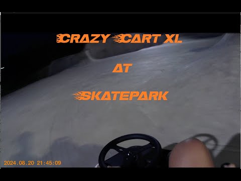 Taking My Crazy Cart XL to the Skatepark
