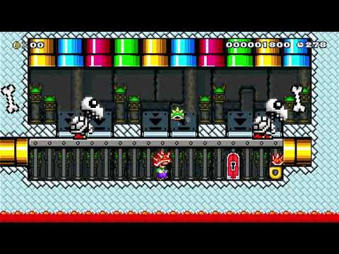 Koopaling time travel || SUPER MARIO MAKER 2 DAILY LEVEL