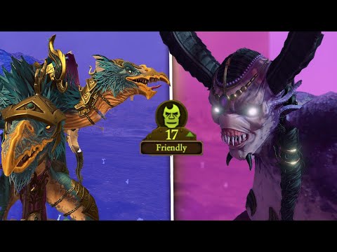 Kairos Friendly Diplomacy Lines To N'Kari - Total War Warhammer 3