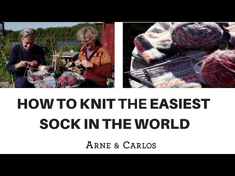 How to knit the easiest sock in the world - by ARNE & CARLOS PART 1.