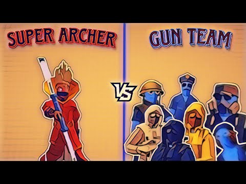 SUPER ARCHER vs GUN TEAM  |  Totally Accurate Battle Simulator