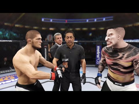Khabib Nurmagomedov vs. Ominous Ghoul (EA sports UFC 2) - Crazy UFC 👊🤪