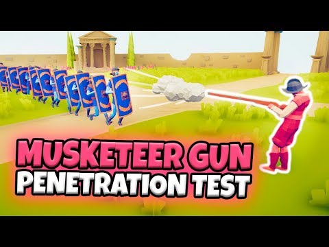 MUSKETEER GUN PENETRATION TEST VS EVERY FACTION UNIT | TABS RENAISSANCE UPDATE