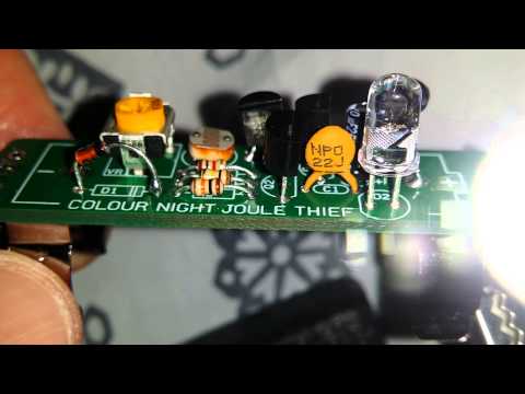 Colour night Joule thief up finished kit