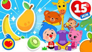 Manga Manga 🥭 🥭 e mais frutas incríveis! | 15 minutos de Música Infantil com Um Herói do Coração ❤️