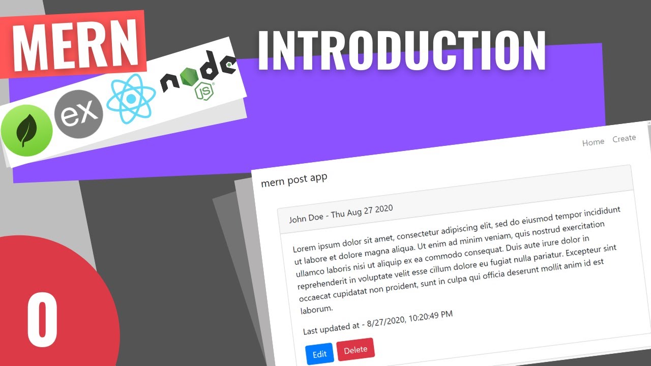 MERN Stack Tutorial   0   Introduction