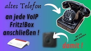 altes analoges IWV Telefon an jeder FritzBox (Router) mit Voice over IP anschließen, ohne Basteln !