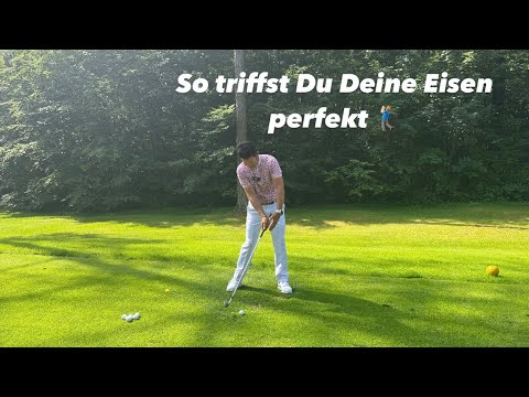 So triffst Du mit Deinem Eisen perfekt ⛳️💯#golftips #golfswing #golfcoach #golf