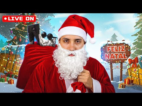🎁 PRESENTE DE NATAL: SÓ PARO A LIVE QUANDO PEGAR DESAFIANTE ! 🎅 (Free Fire Ao Vivo)