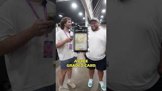 Dad wins a free slab for kid! #pokemon #pokemoncards #freeslab #wholesome