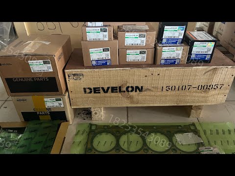 Doosan genuine D34 engine parts crankshaft 150107-00957,piston 130602-01758A,piston ring set