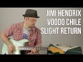 Jimi Hendrix - Voodoo Child (Slight Return) Stevie Ray Vaughan - Guitar Lesson How to Play Blues