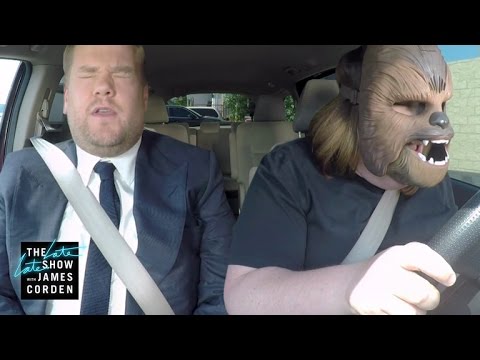 Chewbacca Mom Takes James Corden to Work