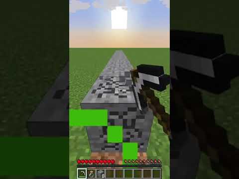 Mining Stone with Luck Potion - Minecraft Hacks #shorts
