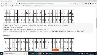YouTube video '2325  Decode the Message Leetcode |Leetcode Weekly Contest 300 Decode the Message'