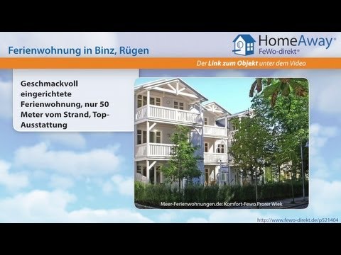 Binz: Geschmackvoll eingerichtete Ferienwohnung, nur 50 Meter vom Strand - FeWo-direkt.de Video