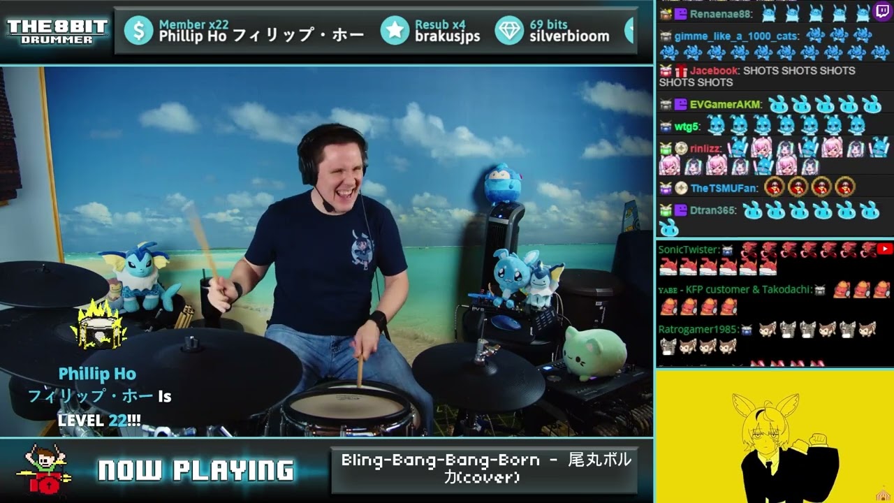 The8BitDrummer // Creepy Nuts - Bling-Bang-Bang-Born (Omaru Polka cover)