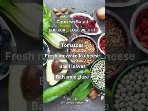 Lose weight eating this, only 500 Kcal with 5 ingredients,  Caprese Salad