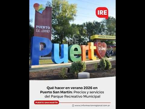 Parque Recreativo Municipal Puerto San Martin Dto San Lorenzo Santa Fe