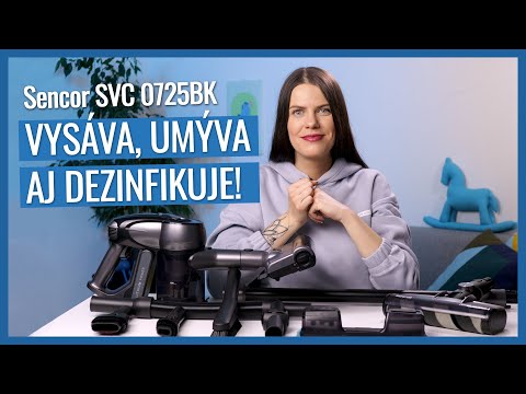 Belaidis dulkių siurblys-šluota SENCOR SVC 0725BK 4 IN 1 video