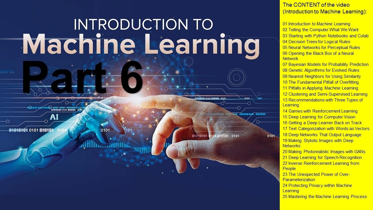 Introduction to Machine Learning, Part 6: Chapter 25