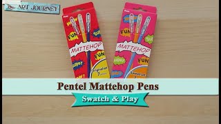 Review & Swatching of ALL 14 Pentel Mattehop Gel Pens