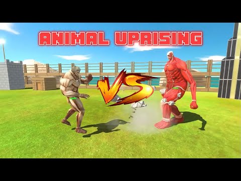 Workshop Units vs Armored Titan | Animal Revolt Battle Simulator | LV Games