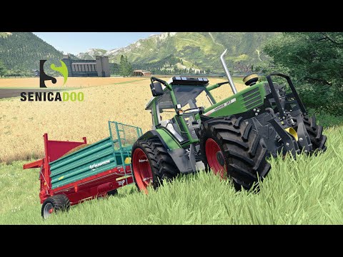 Alpine Farming Expansion - Manure Spreading on Grass field